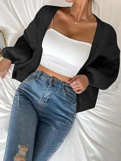 Open Front Cardigans- Chic Chunky Knit Throw-On- - IndioGear.com