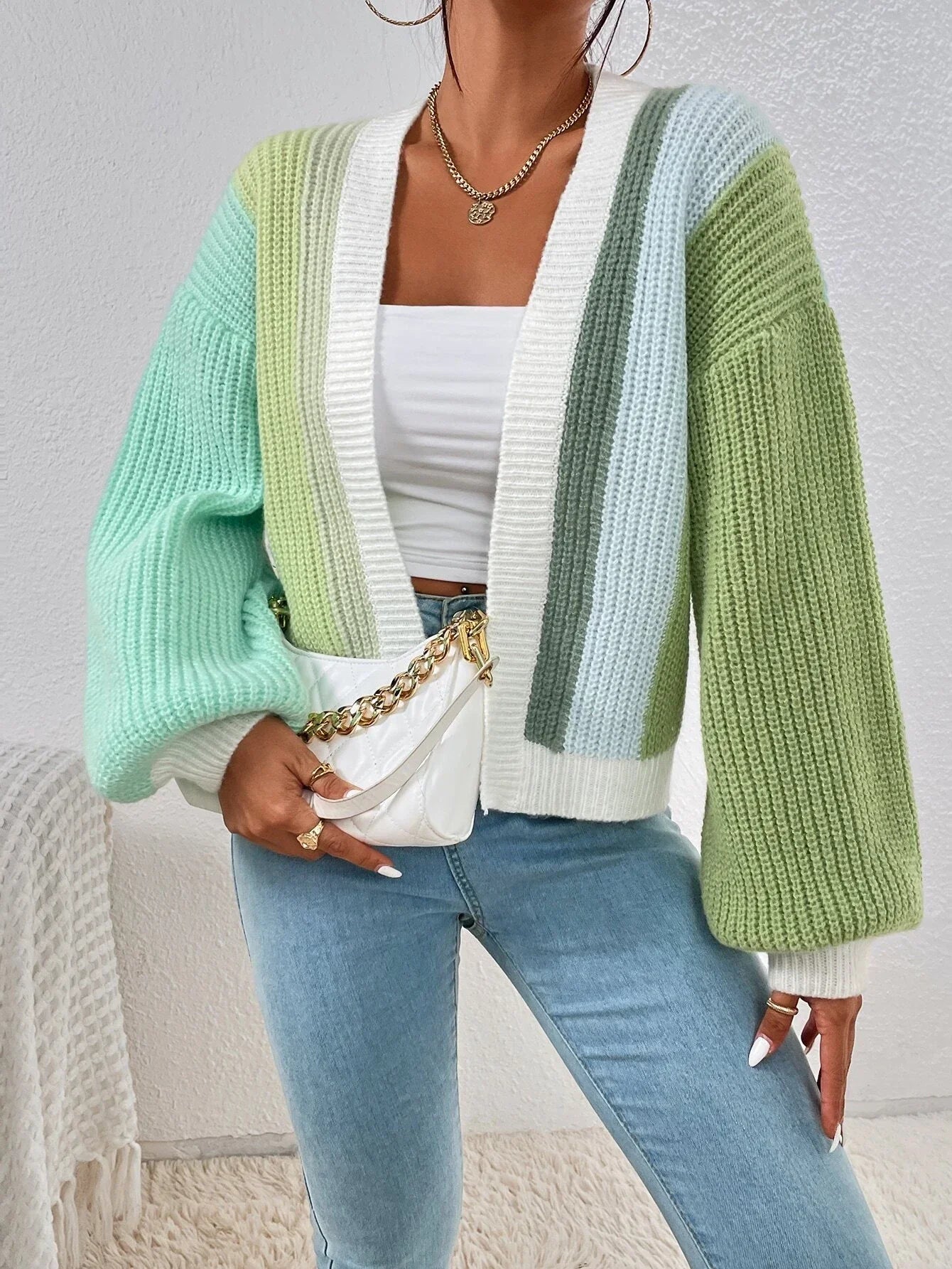 Open Front Cardigans- Chic Chunky Knit Throw-On- - IndioGear.com