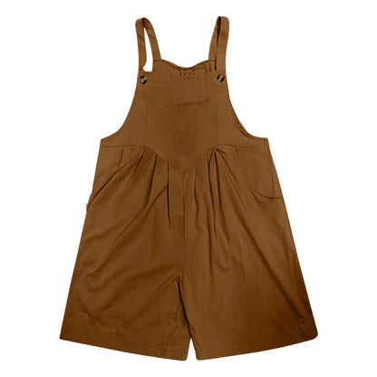 Overalls- Short-Length Summer Playsuit for Women's Loungewear - Loose Overalls- - IndioGear.com