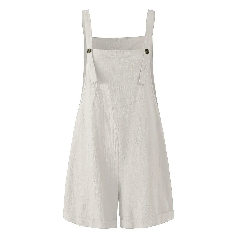 Overalls- Solid Lounge Summer Overalls Playsuit for Women- - IndioGear.com