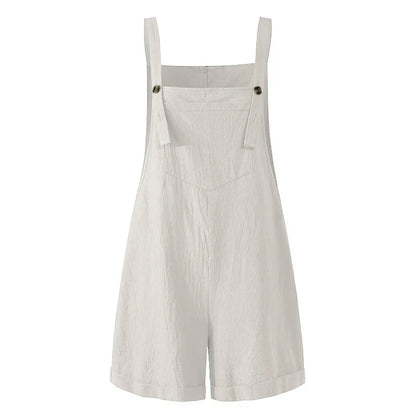 Overalls- Solid Lounge Summer Overalls Playsuit for Women- - IndioGear.com