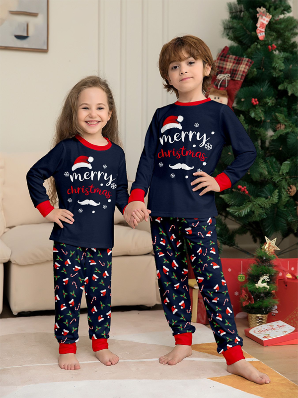 Pajamas Family Set- Merry Christmas Pajamas Kids Set- Champlain color- IndioGear.com