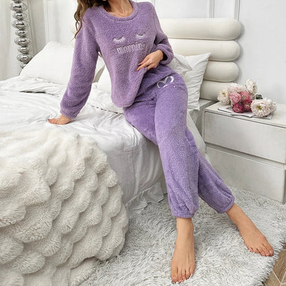 Pajamas - Plush Loungewear Winter Fuzzy Pajamas