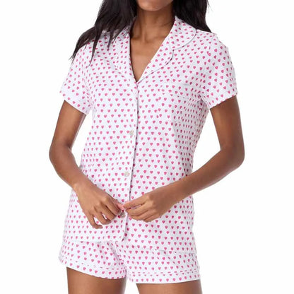 Pajamas Set- Bunny Print Pajamas – 2-Piece Shorts & Shirt Set- Pattern7- IndioGear.com