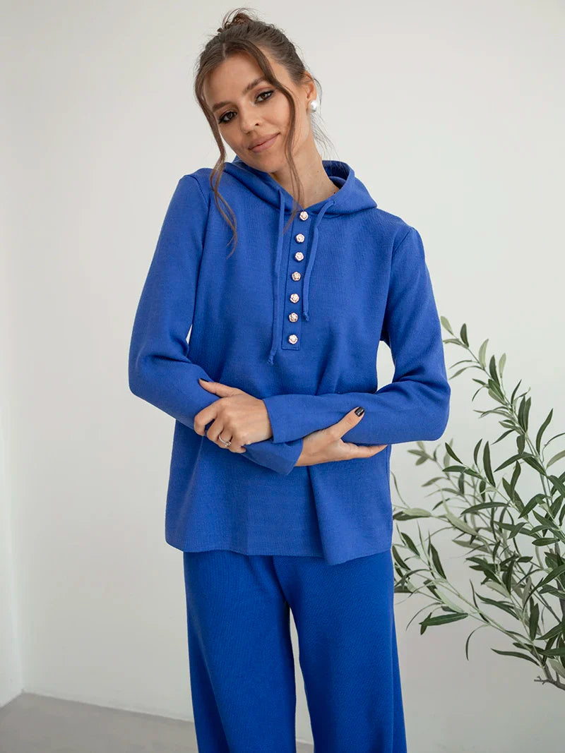 Pants Matching Sets- Loungewear Solid Color Matching Set Outfit – Cozy & Comfy Skinny Fit- - IndioGear.com