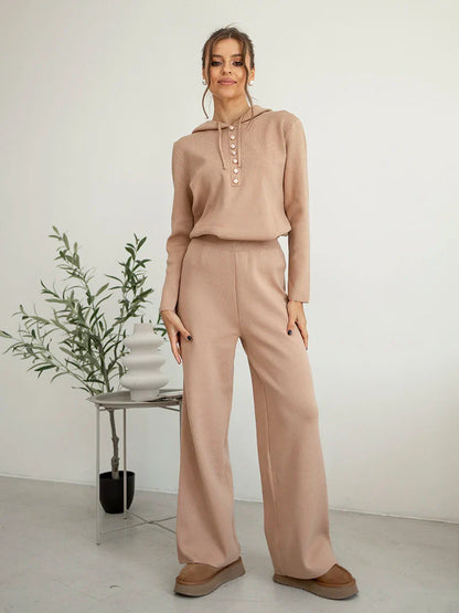 Pants Matching Sets- Loungewear Solid Color Matching Set Outfit – Cozy & Comfy Skinny Fit- - IndioGear.com