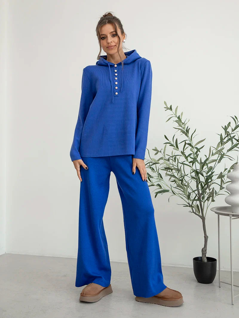 Pants Matching Sets- Loungewear Solid Color Matching Set Outfit – Cozy & Comfy Skinny Fit- - IndioGear.com