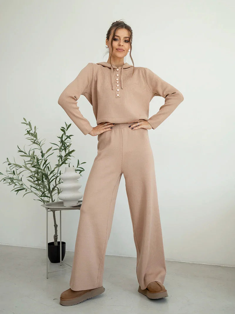 Pants Matching Sets- Loungewear Solid Color Matching Set Outfit – Cozy & Comfy Skinny Fit- - IndioGear.com