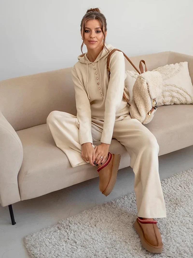 Pants Matching Sets- Loungewear Solid Color Matching Set Outfit – Cozy & Comfy Skinny Fit- - IndioGear.com