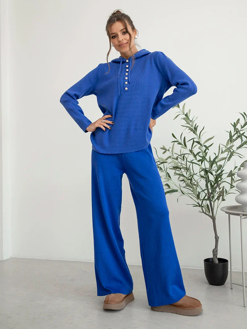 Pants Matching Sets- Loungewear Solid Color Matching Set Outfit – Cozy & Comfy Skinny Fit- - IndioGear.com