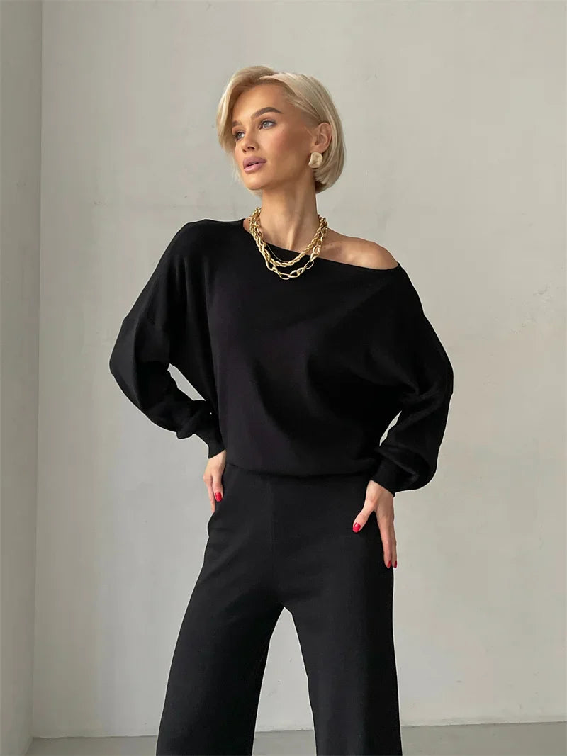 Pants Matching Sets- Pants and Sweater Matching Set – Loungewear Fashion Outfit- - IndioGear.com