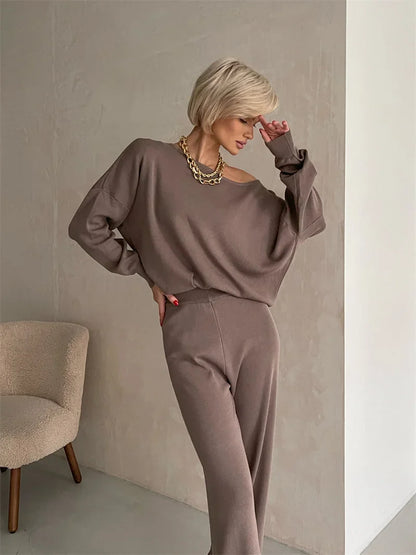 Pants Matching Sets- Pants and Sweater Matching Set – Loungewear Fashion Outfit- - IndioGear.com