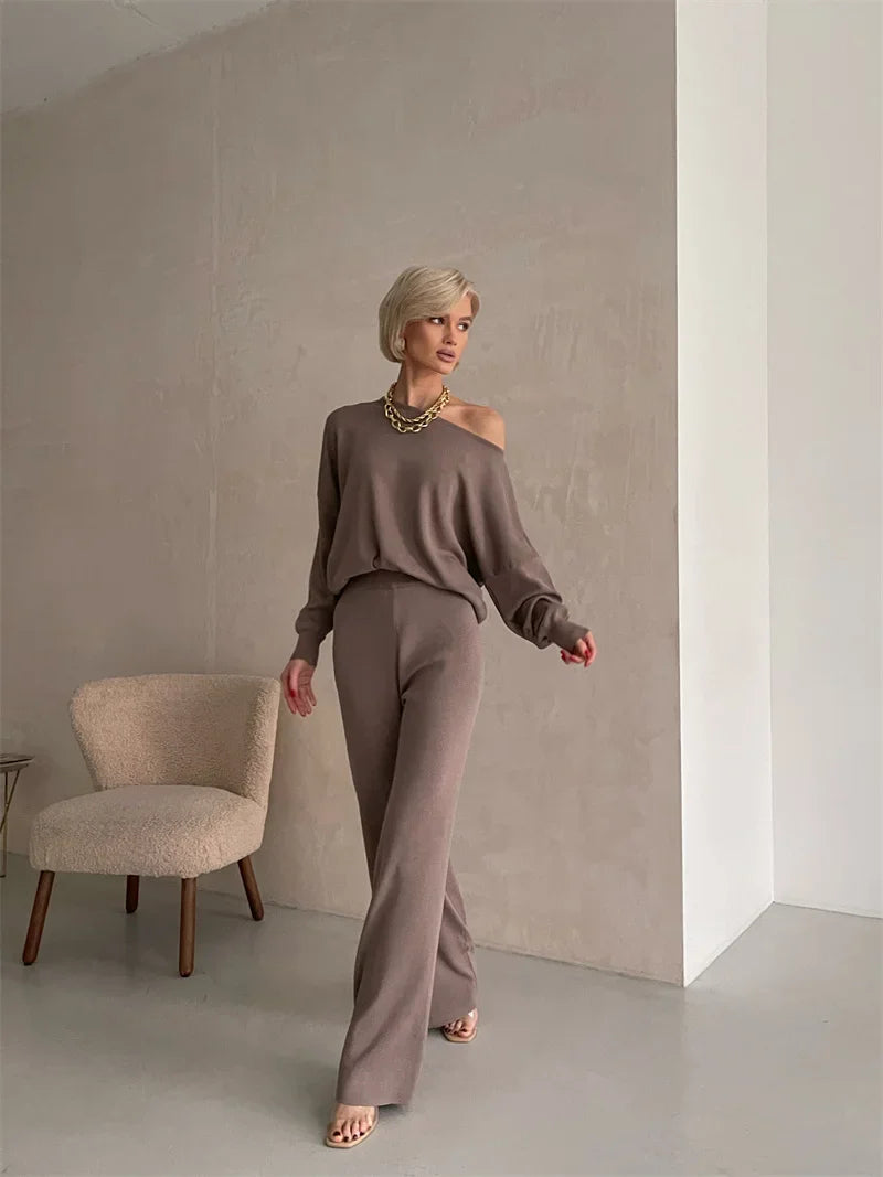 Pants Matching Sets- Pants and Sweater Matching Set – Loungewear Fashion Outfit- - IndioGear.com