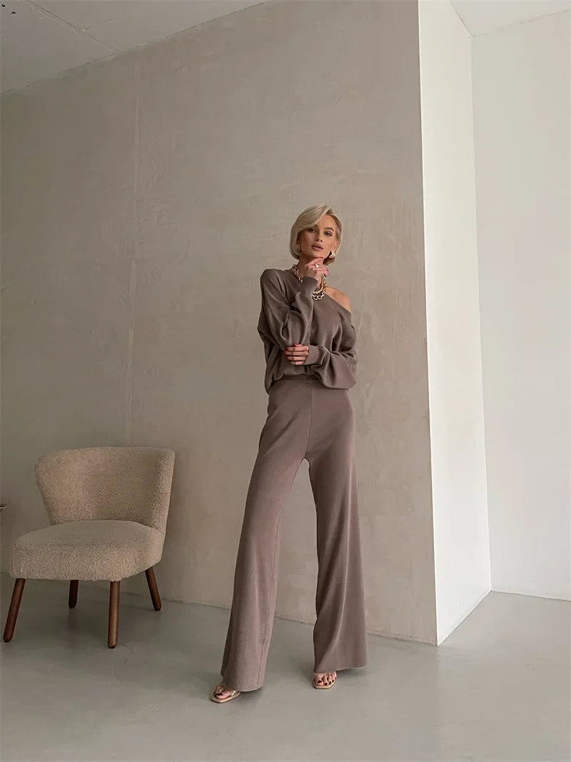 Pants Matching Sets- Pants and Sweater Matching Set – Loungewear Fashion Outfit- - IndioGear.com