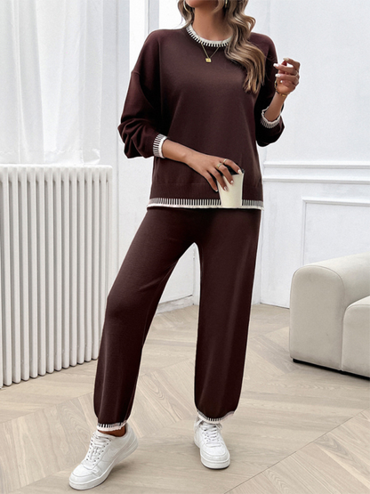 Pants Set- Comfy Women’s Lounge Set Fall Pants & Pullover- - IndioGear.com