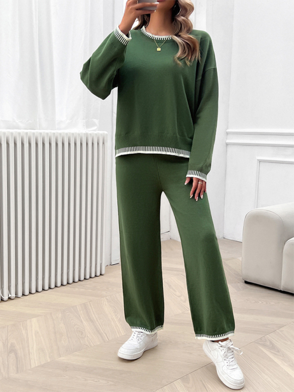 Pants Set- Comfy Women’s Lounge Set Fall Pants & Pullover- - IndioGear.com