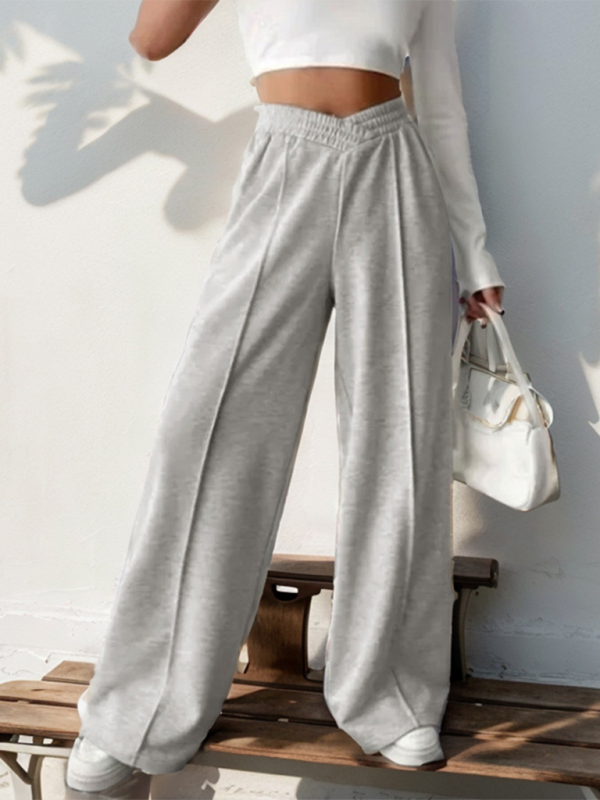 Pants- Women Wide-Leg Polyester Pants for All Seasons- - IndioGear.com