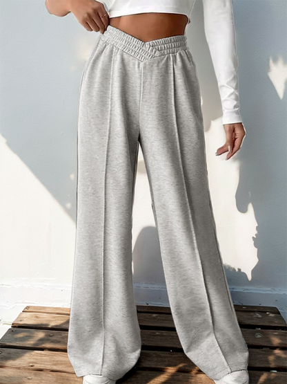 Pants- Women Wide-Leg Polyester Pants for All Seasons- - IndioGear.com