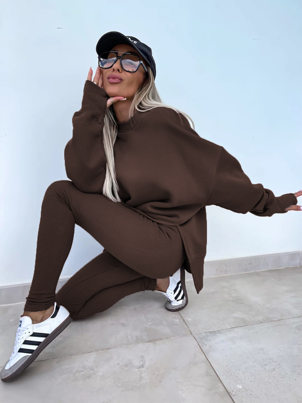 Pants set- Sporty Casual Set Leggings & Oversized Sweatshirt- - IndioGear.com