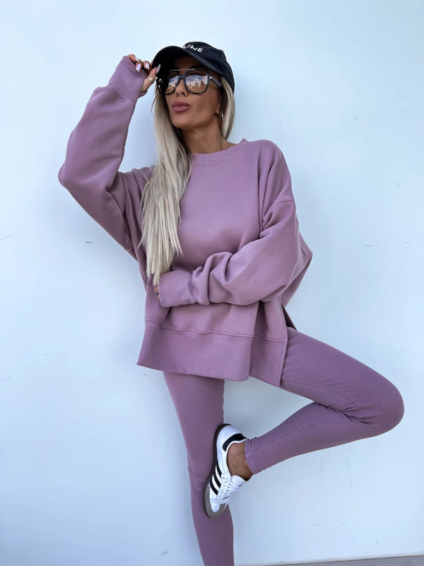 Pants set- Sporty Casual Set Leggings & Oversized Sweatshirt- - IndioGear.com