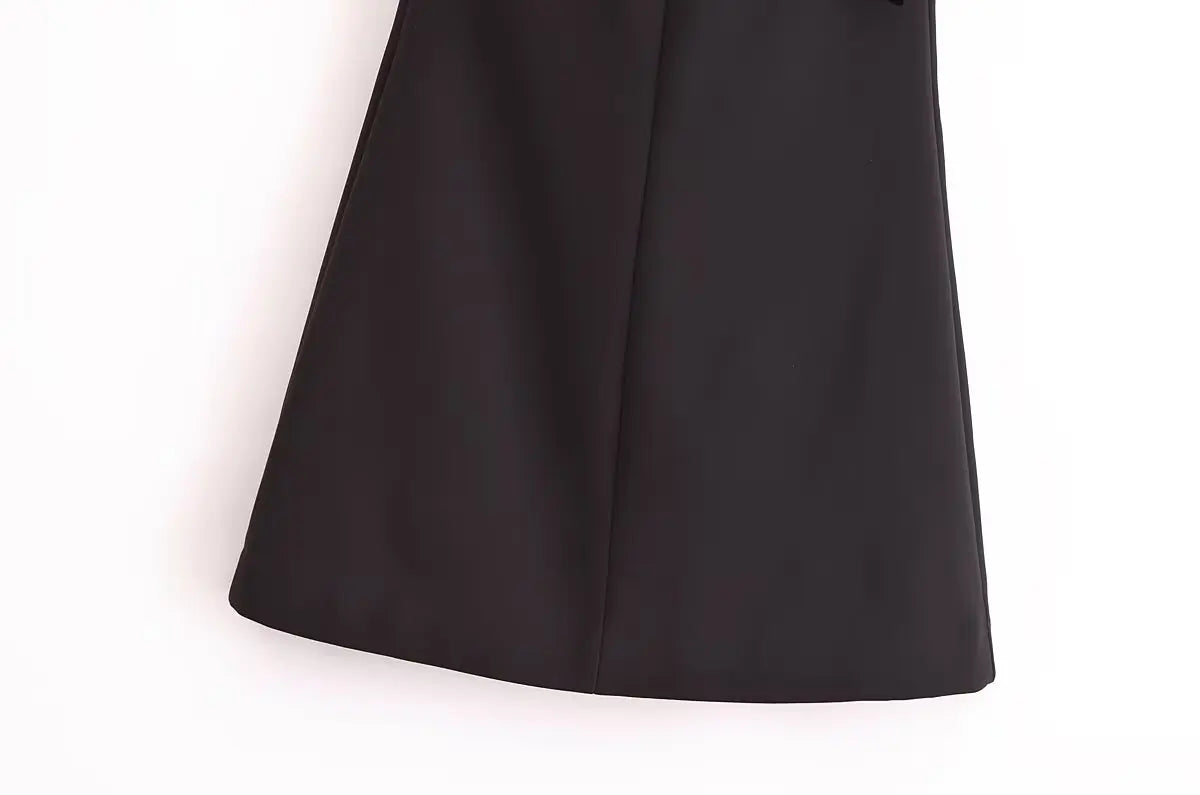 Party Dresses - Little Black Dress with Velvet Touch for Cocktail Parties