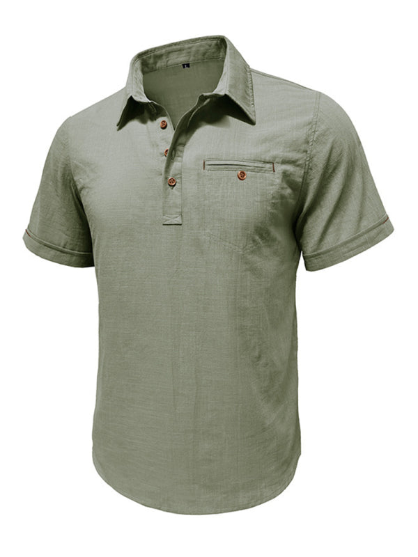 Polo Shirt- Men's Cotton Polo Shirt Ideal for Outdoor Events- - IndioGear.com