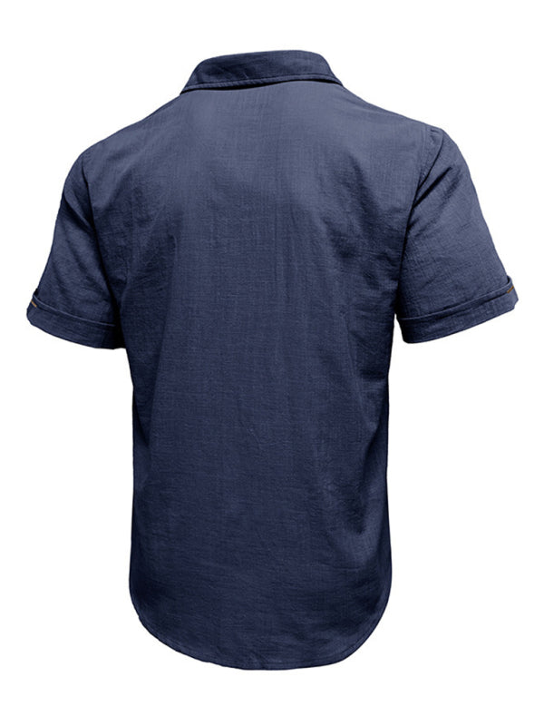 Polo Shirt- Men's Cotton Polo Shirt Ideal for Outdoor Events- - IndioGear.com