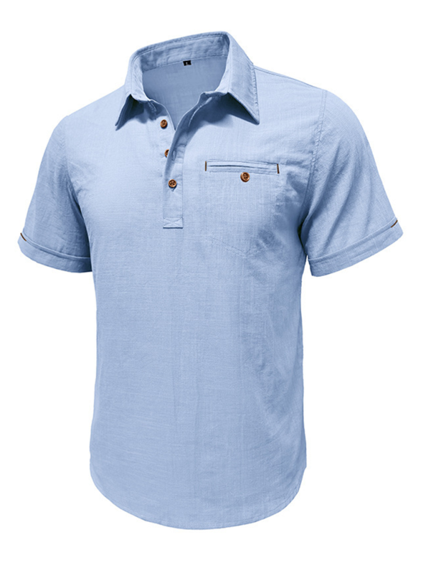 Polo Shirt- Men's Cotton Polo Shirt Ideal for Outdoor Events- - IndioGear.com