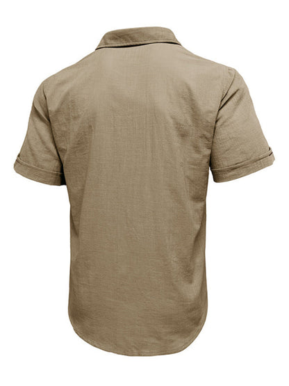 Polo Shirt- Men's Cotton Polo Shirt Ideal for Outdoor Events- - IndioGear.com