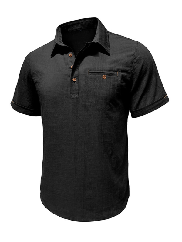 Polo Shirt- Men's Cotton Polo Shirt Ideal for Outdoor Events- - IndioGear.com