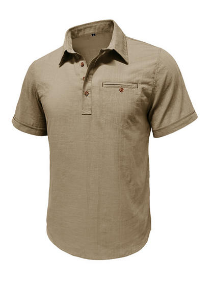 Polo Shirt- Men's Cotton Polo Shirt Ideal for Outdoor Events- - IndioGear.com