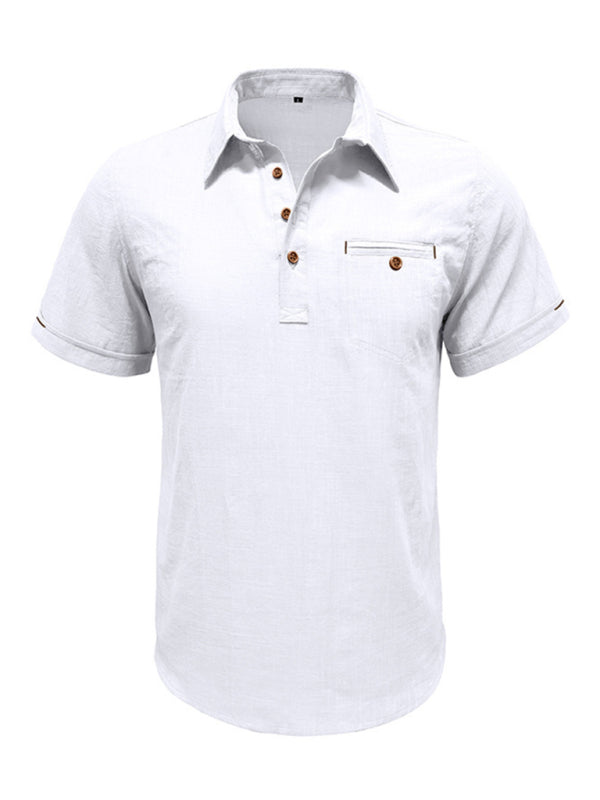 Polo Shirt- Men's Cotton Polo Shirt Ideal for Outdoor Events- - IndioGear.com