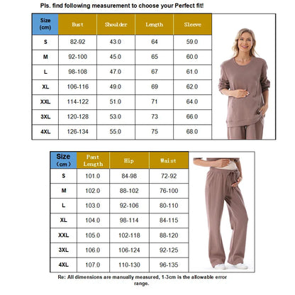 Pregnancy & Nursing Loungewear- Mom's Cozy Comfort Lounge Set- - IndioGear Women Clothing