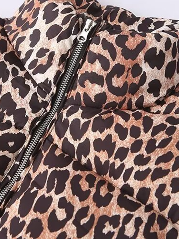 Puffer Jackets- The Leopard Puffer Jacket for Women- - IndioGear.com