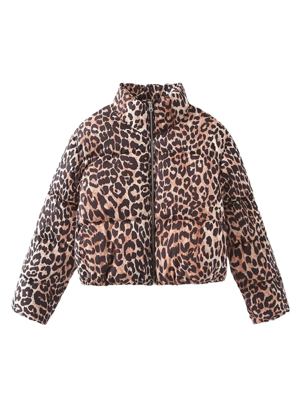 Puffer Jackets- The Leopard Puffer Jacket for Women- Leopard- IndioGear.com