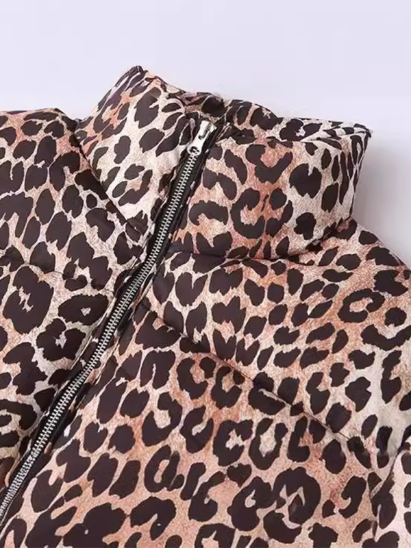 Puffer Jackets- The Leopard Puffer Jacket for Women- - IndioGear.com