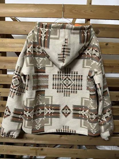 Pullover Hoodies- Aztec Charm Pullover Hoodie- - IndioGear.com