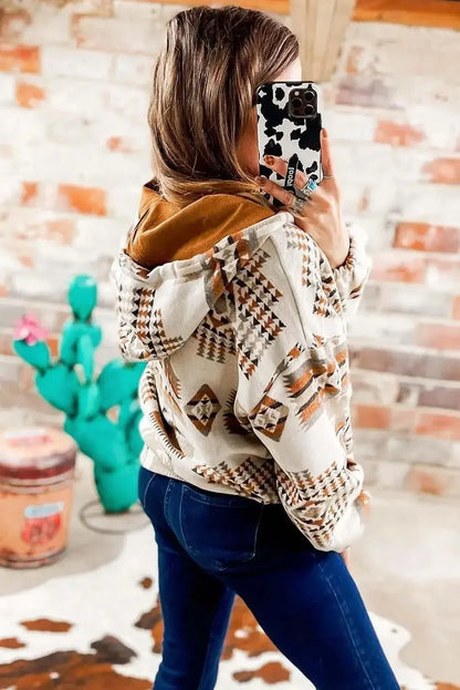 Pullover Hoodies- Aztec Charm Pullover Hoodie- - IndioGear.com