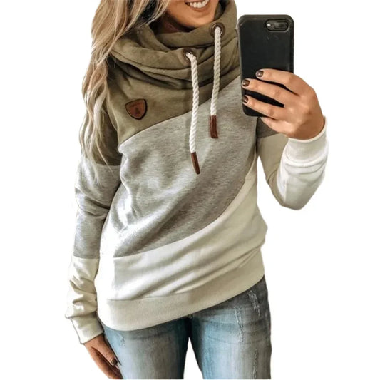 Pullover Hoodies- Thick Warm Color Block Pullover Hoodie Sweatshirt- Pattern21- IndioGear.com