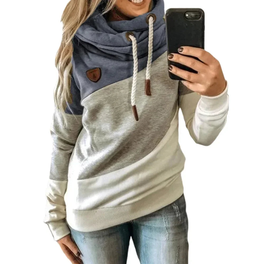 Pullover Hoodies- Thick Warm Color Block Pullover Hoodie Sweatshirt- Pattern18- IndioGear.com