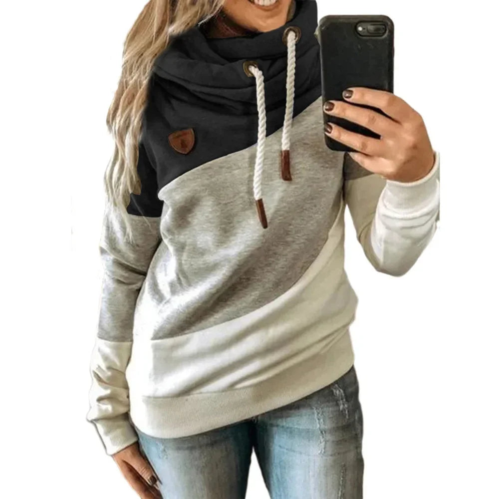 Pullover Hoodies- Thick Warm Color Block Pullover Hoodie Sweatshirt- Pattern20- IndioGear.com