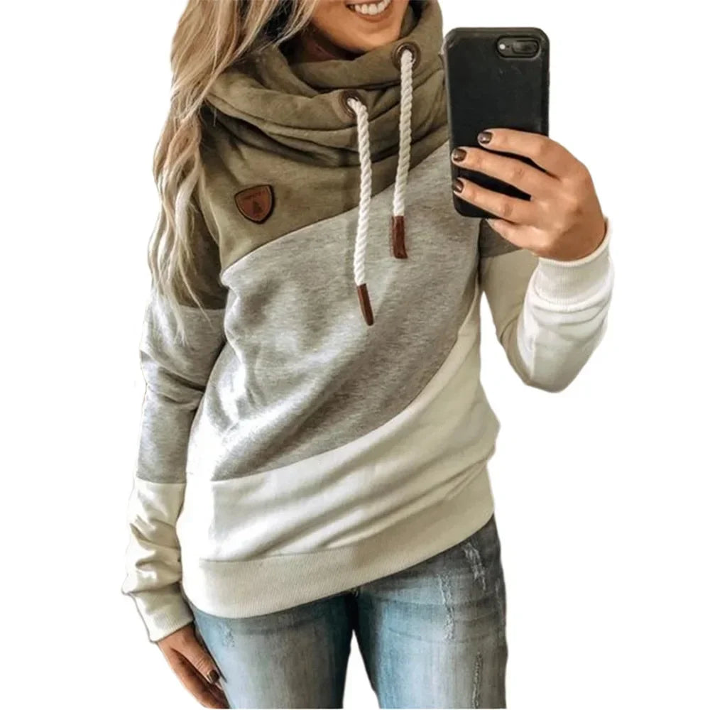 Pullover Hoodies- Thick Warm Color Block Pullover Hoodie Sweatshirt- Pattern22- IndioGear.com