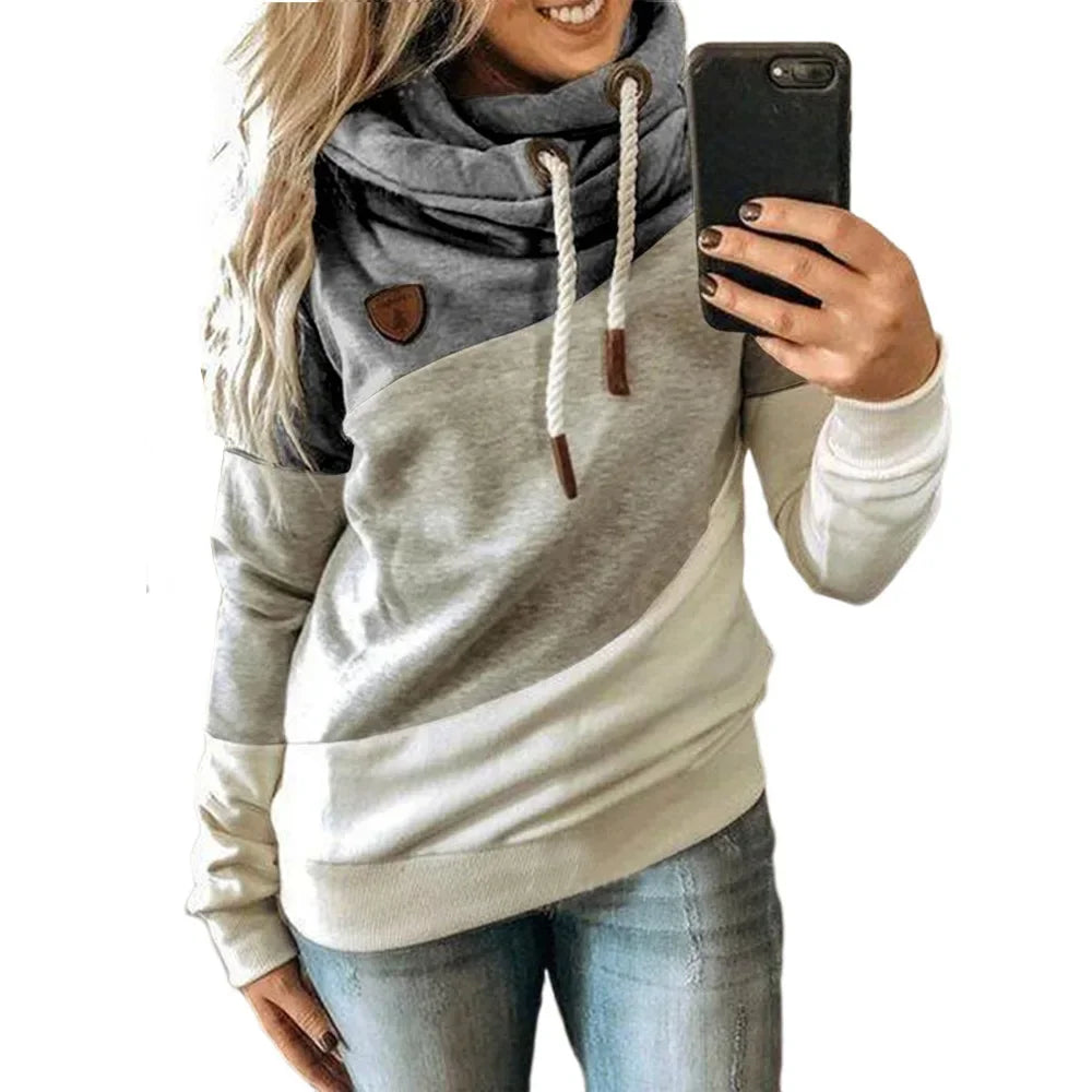 Pullover Hoodies- Thick Warm Color Block Pullover Hoodie Sweatshirt- Pattern26- IndioGear.com