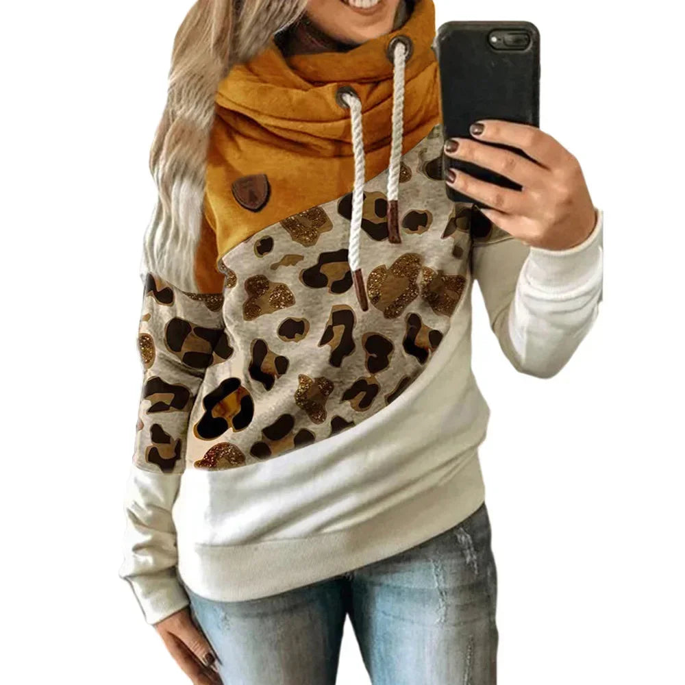 Pullover Hoodies- Thick Warm Color Block Pullover Hoodie Sweatshirt- Pattern16- IndioGear.com