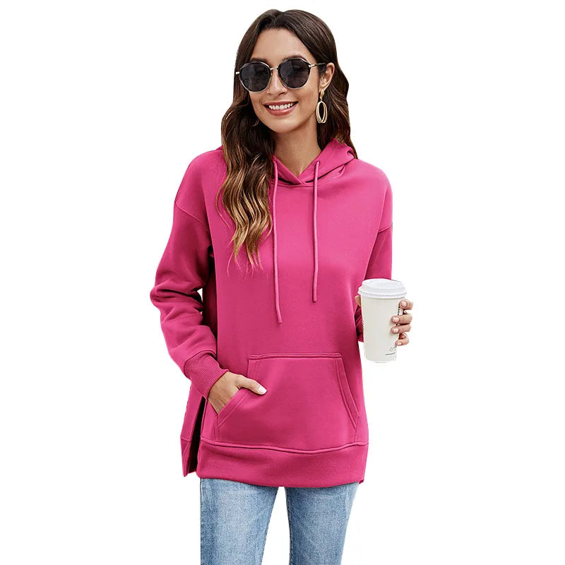 Pullover Hoodies - Urban Chic Kangaroo Pocket Pullover Hoodie