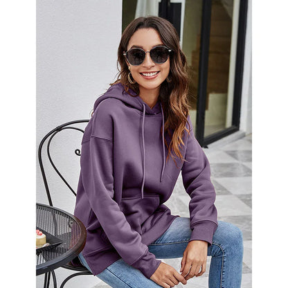 Pullover Hoodies - Urban Chic Kangaroo Pocket Pullover Hoodie