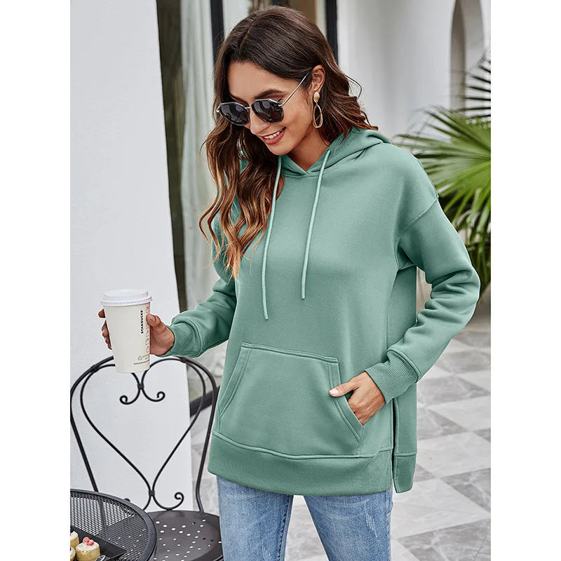 Pullover Hoodies - Urban Chic Kangaroo Pocket Pullover Hoodie