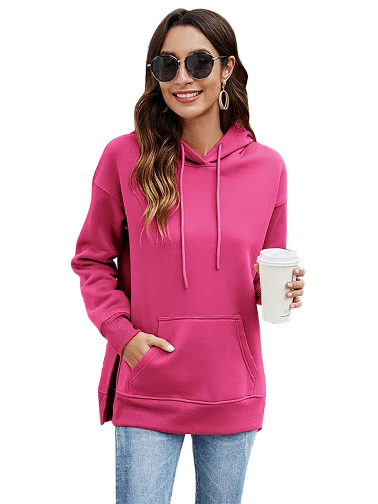 Pullover Hoodies - Urban Chic Kangaroo Pocket Pullover Hoodie