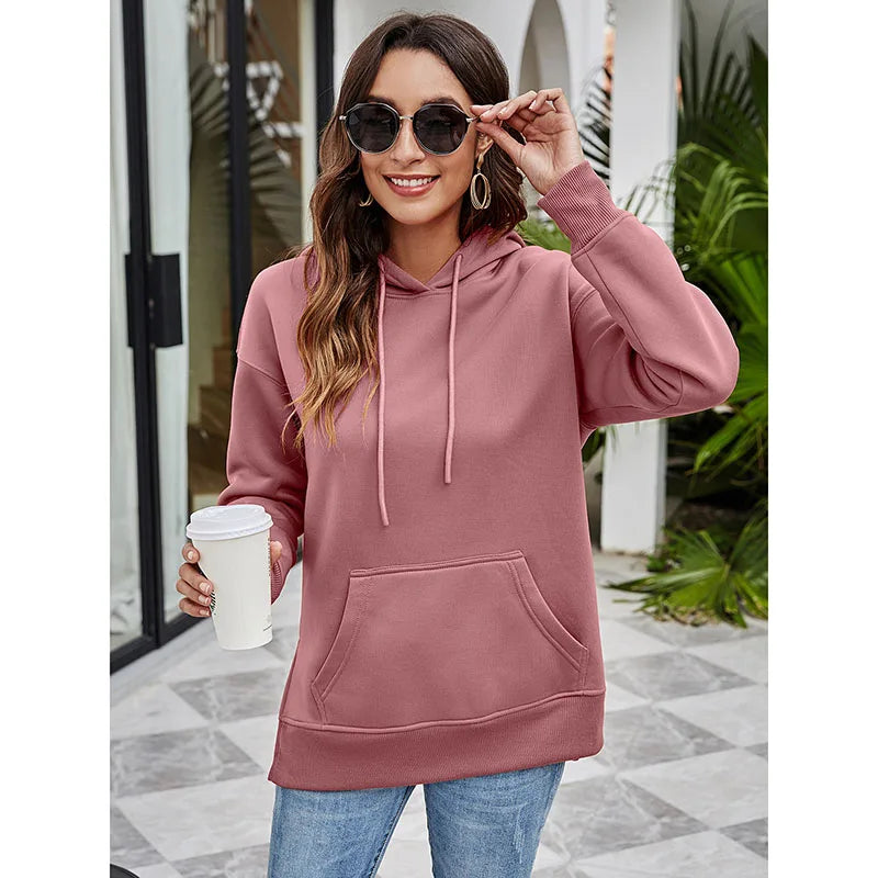 Pullover Hoodies - Urban Chic Kangaroo Pocket Pullover Hoodie