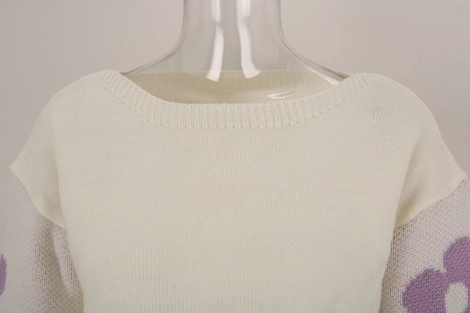 Pullover Sweaters - Chic Blossom Sleeve Pullover Sweaters